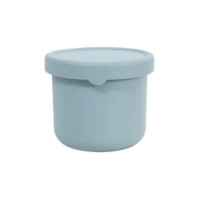 Blwch Cinio Rownd Silicôn Compact