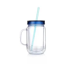 Swmp jariau saer plastig plastig dwbl 26oz gyda dolen
